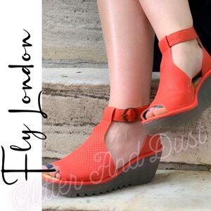 Fly London Yake Leather Strappy Sandals